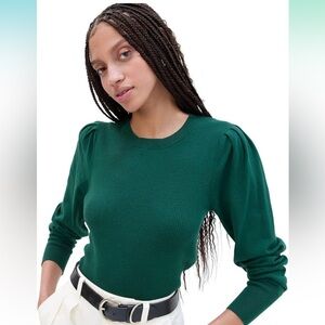 GAP Women's Puffed Sleeve Crewneck Sweater NWT SIZE XS